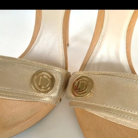 Authentic Dior Clog Gold Heels size 7.5 - Picture 7 of 9